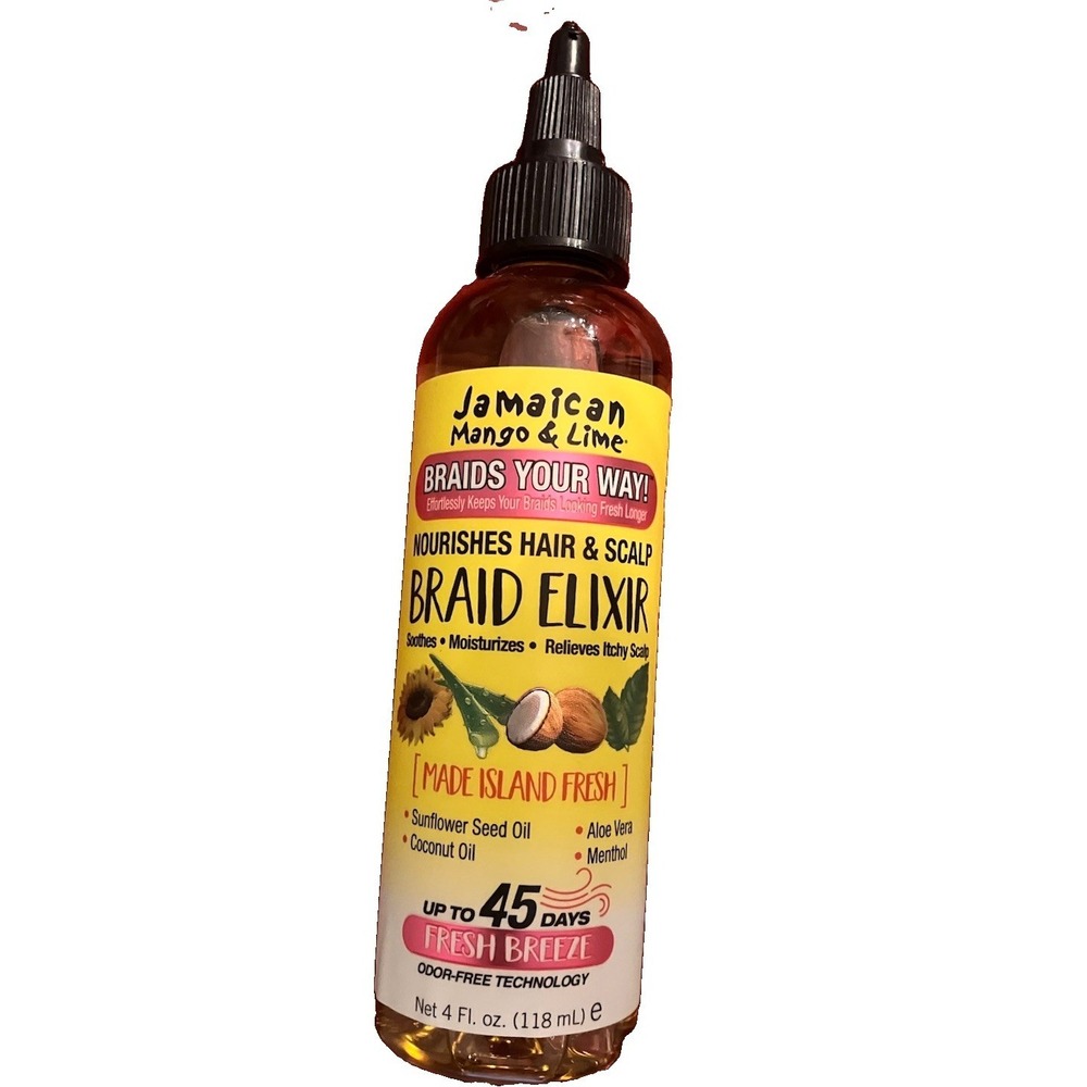 Jamaican Mango & Lime Braid Elixir Anti-Frizz Treatment 4 oz Soothes